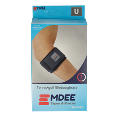 Emdee Tennis/golf arm supportband blauw 1.00 Stuks
