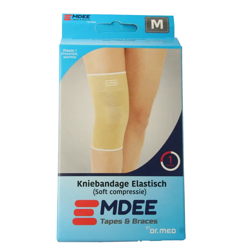 Emdee Elastic support knie maat M huidskleur 1 Stuks