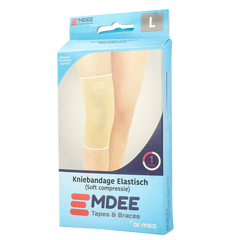 Emdee Elastic support knie maat L huidskleur 1 Stuks