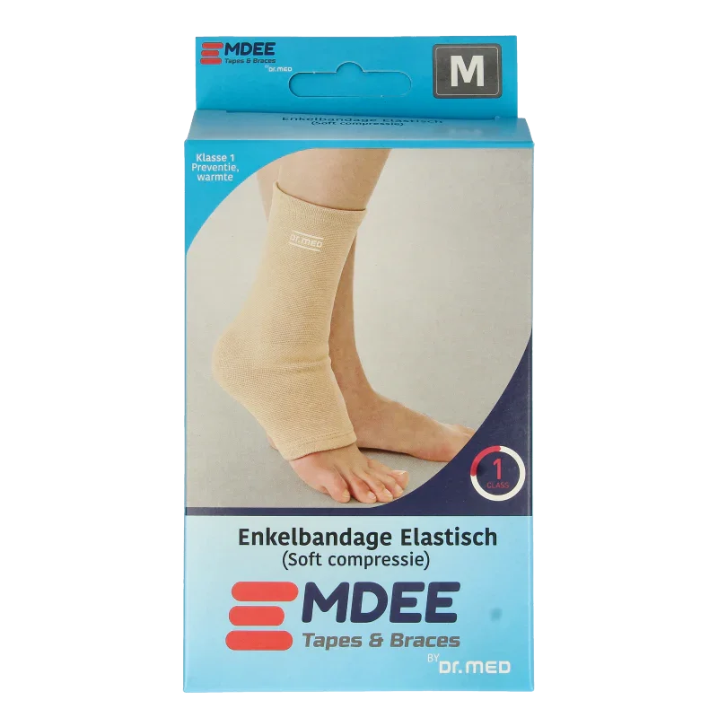 Emdee Elastic support enkel maat M huidskleur 1 Stuks