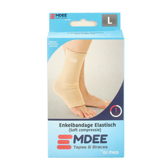 Emdee Elastic support enkel maat L huidskleur 1 Stuks