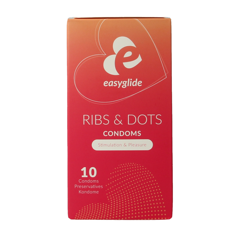 Easyglide Condooms ribs en dots 10 Stuks