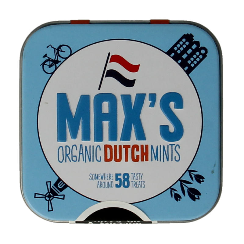 Max mints Dutch blikje vierkant bio 35.00 Gram