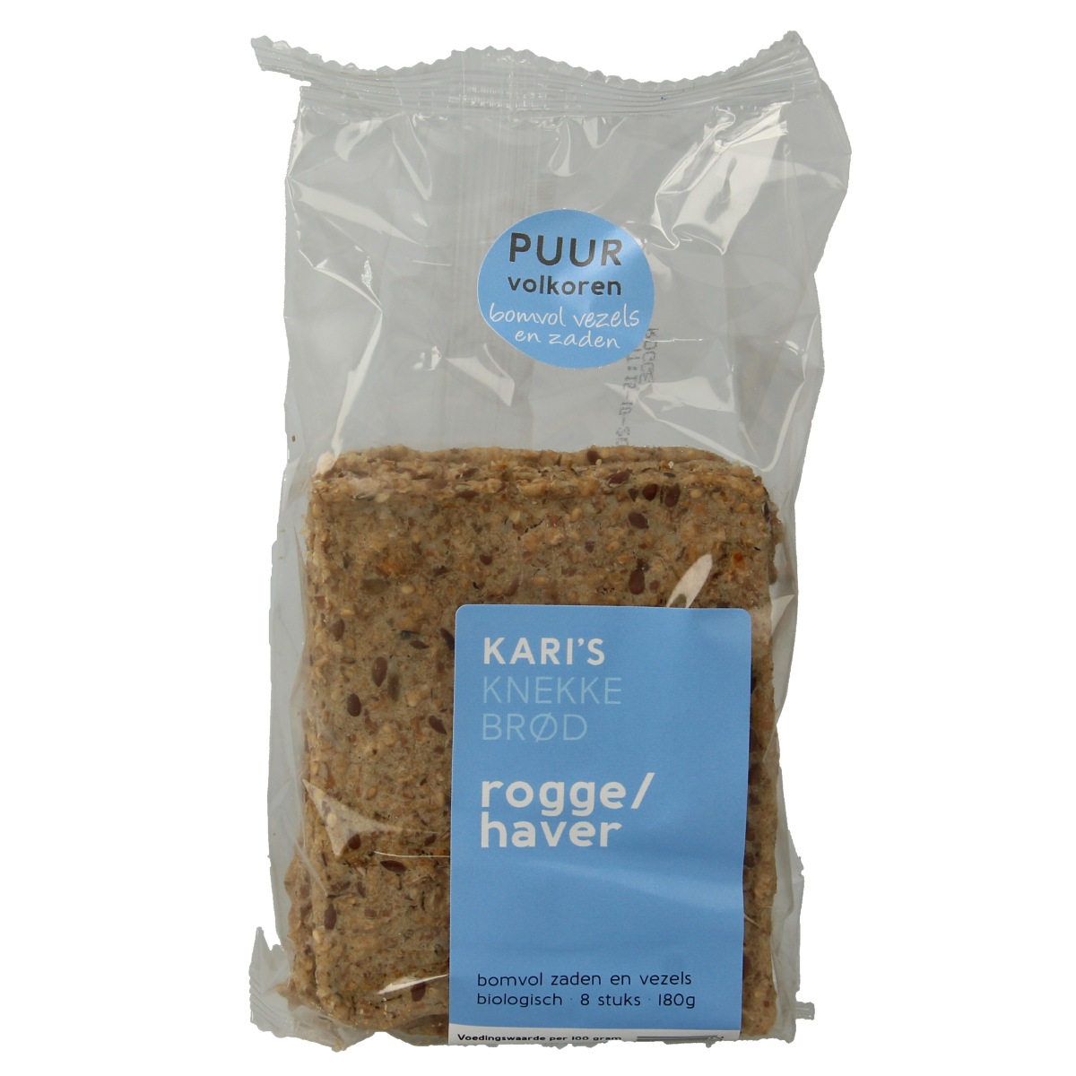 Kari's Crackers Knekkebrod rogge/haver bio 180.00 Gram