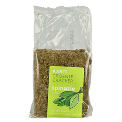 Kari's Crackers Groentecracker spinazie prei bio 175.00 Gram