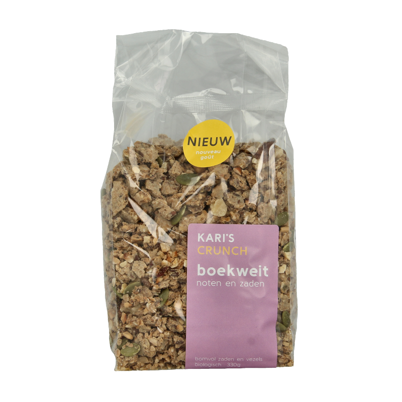 Kari's Crunch Granola boekweit noot zaad bio 330 Gram