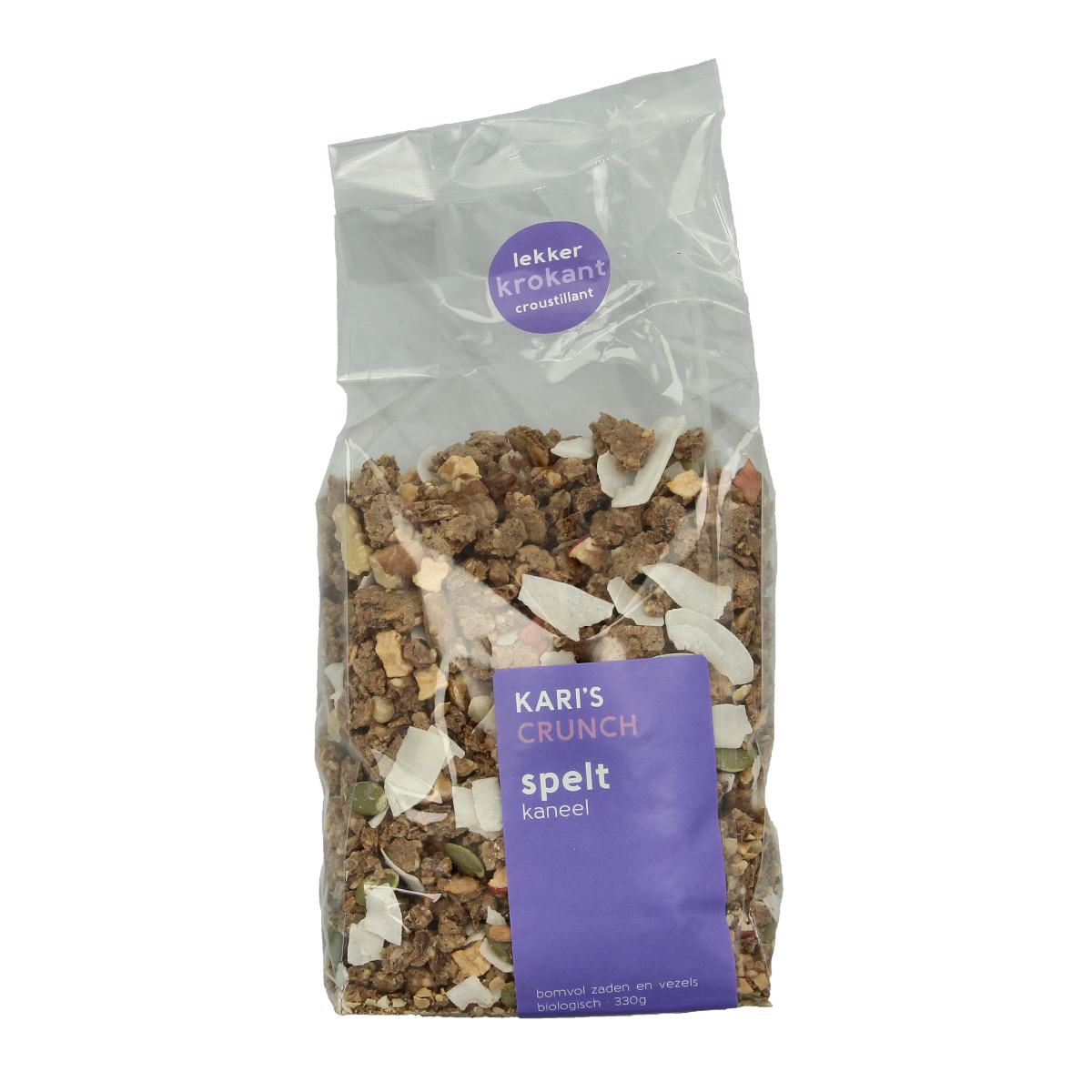 Kari's Crunch Granola spelt kaneel bio 330.00 Gram