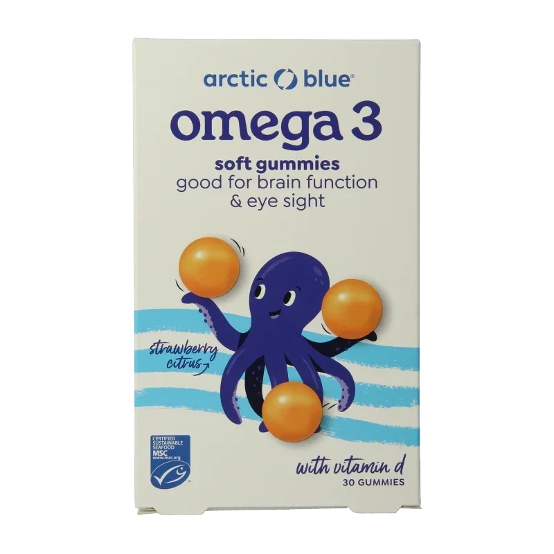 Arctic Blue Omega 3 DHA, EPA en vitamine D 30 Gummies