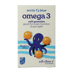 Arctic Blue Omega 3 DHA, EPA en vitamine D 30 Gummies