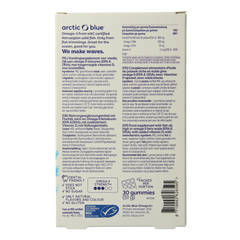 Arctic Blue Omega 3 gummy DHA EPA vitamine D 30.00 Gummies