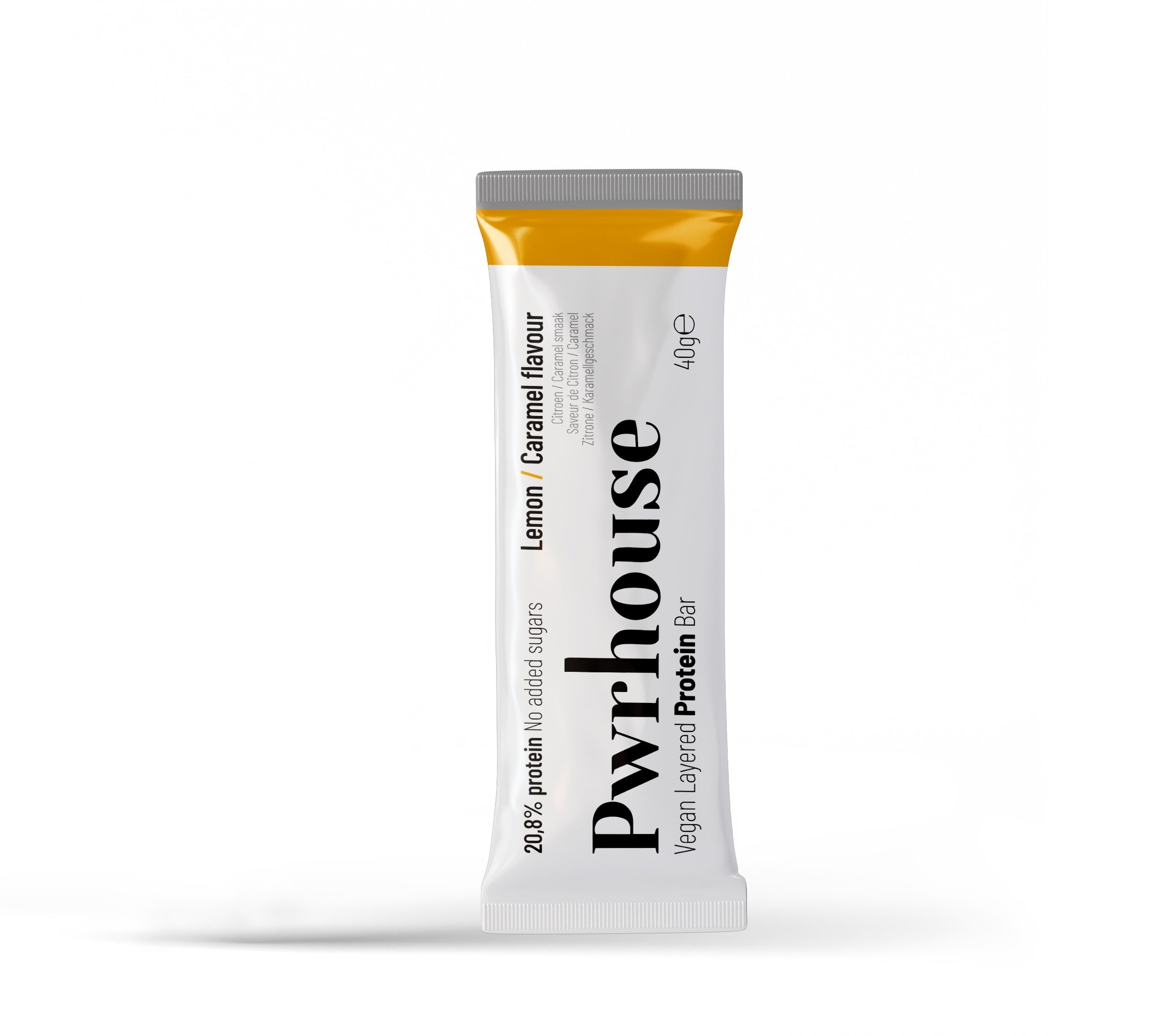 Pwrhouse Vegan proteine reep milky - lemon caramel 40.00 Gram