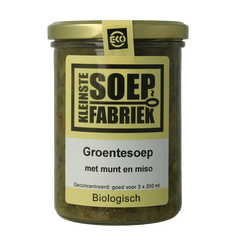 Kleinstesoepfabriek Groentesoep met munt en miso bio 400 Milliliter