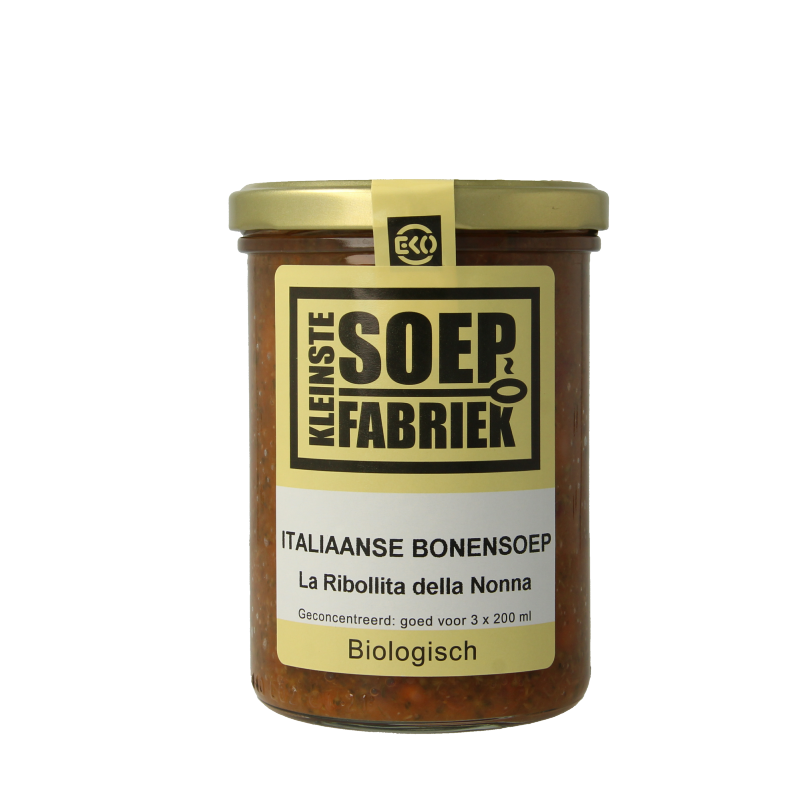 Kleinstesoepfabriek Italiaanse bonensoep bio 400 Milliliter