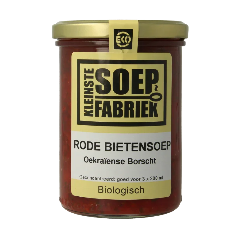 Kleinstesoepfabriek Rode bietensoep bio 400 Milliliter
