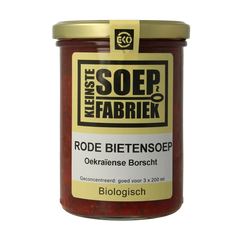 Kleinstesoepfabriek Rode bietensoep bio 400 Milliliter