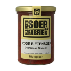 Kleinstesoepfabriek Rode bietensoep bio 400 Milliliter
