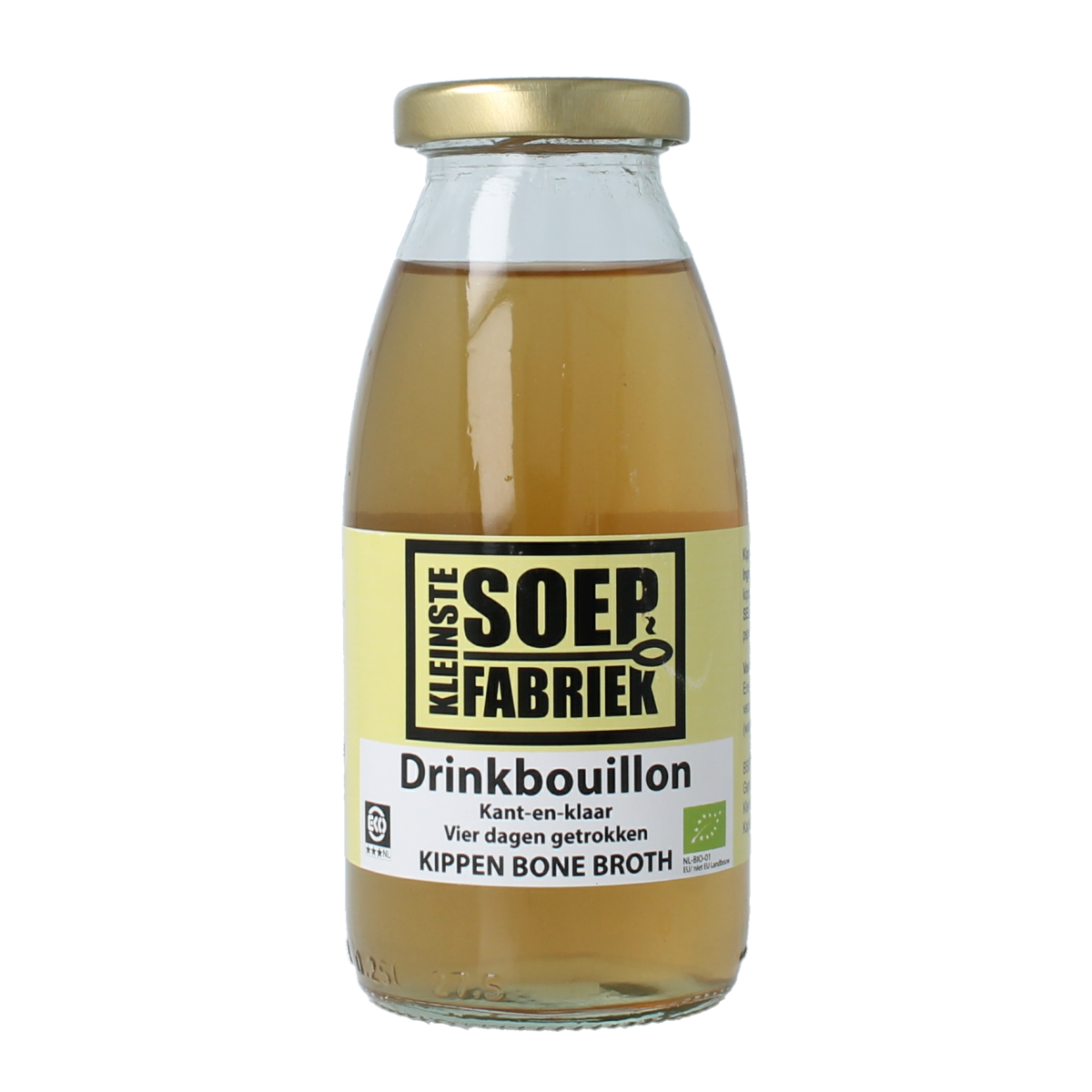 Kleinstesoepfabriek Drinkbouillon kip bio 245.00 Milliliter