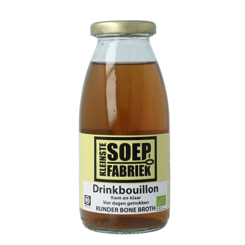 Kleinstesoepfabriek Drinkbouillon rund bio 245 Milliliter