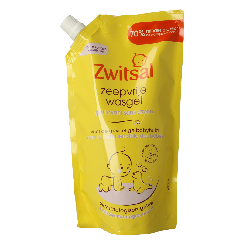 Zwitsal Wasgel zeepvrij navulverpakking 500 Milliliter