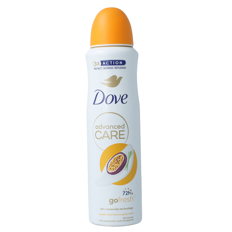 Dove Deodorant spray go fresh passievrucht & citroengr 150.00 Milliliter