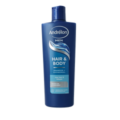 Andrelon Shampoo men hair & body 400 Milliliter