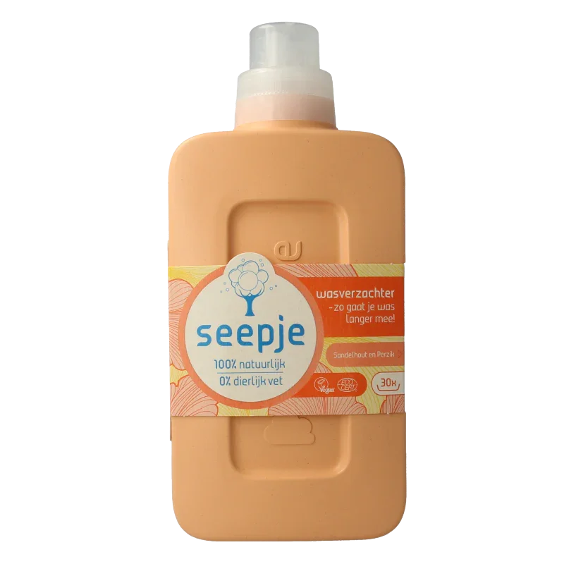 Seepje Wasverzachter sandelhout en perzik 750 Milliliter
