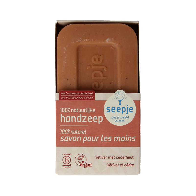 Seepje Hand en lichaamszeep vetiver cederhout 120 Gram