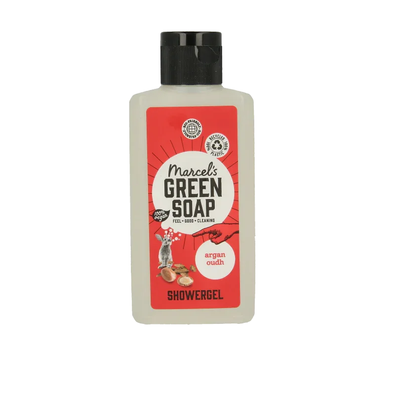 Marcel's Green Soap Showergel argan & oudh mini 100 Milliliter