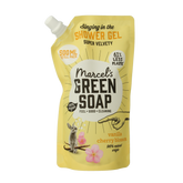 Marcel's Green Soap Showergel vanille & kersenbloesem navulling 500.00 Milliliter