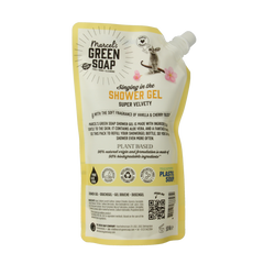 Marcel's Green Soap Showergel vanille & kersenbloesem navulling 500.00 Milliliter
