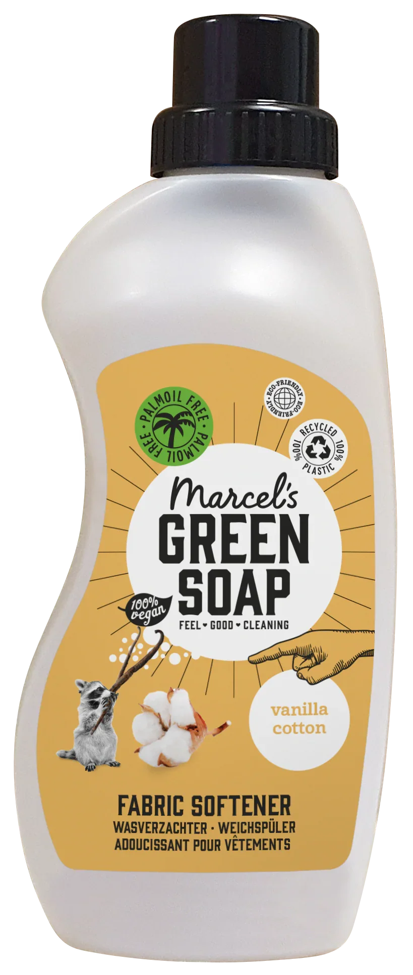 Marcel's Green Soap Wasverzachter vanille & katoen 750 Milliliter