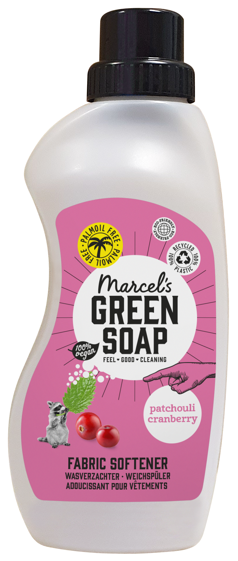 Marcel's Green Soap Wasverzachter patchouli & cranberry 750 Milliliter