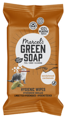 Marcel's Green Soap Cleansing wipes sandelhout & kardemom 60.00 Stuks