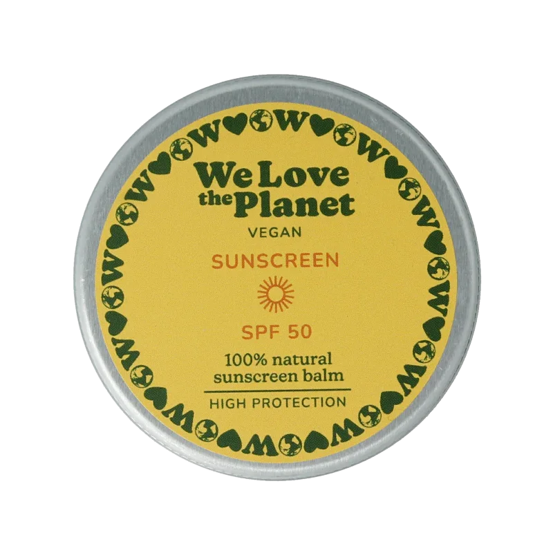 We Love The Planet Sunscreen balm vegan SPF50 35 Gram