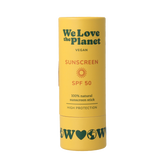 We Love The Planet Sunscreen stick vegan SPF50 40 Gram
