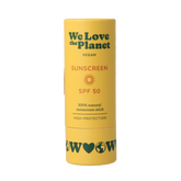 We Love The Planet Sunscreen stick vegan SPF50 40.00 Gram