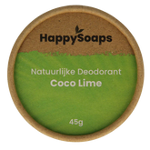 Happysoaps Deodorant kokos en limoen 45 Gram