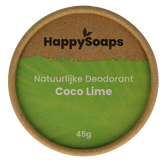 Happysoaps Deodorant kokos en limoen 45 Gram