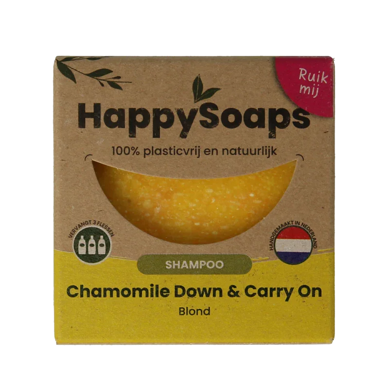 Happysoaps Shampoobar chamomile down & carry on 70 Gram
