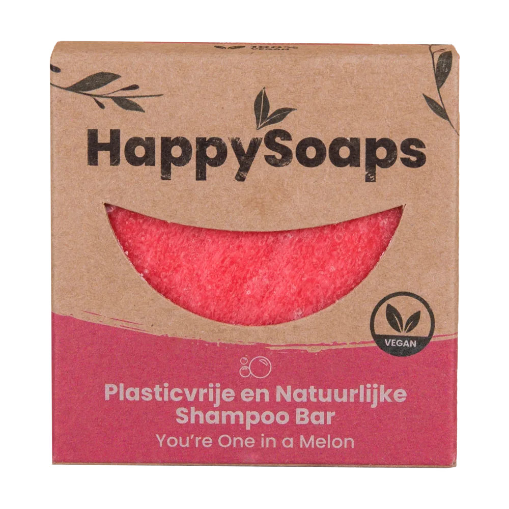 Happysoaps Shampoobar you're one in a melon 70 Gram