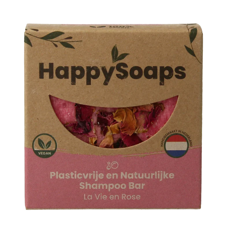 Happysoaps Shampoobar la vie en rose 70 Gram