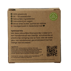 Happysoaps Shampoo bar charming charcoal & sweet sandal 70 Gram