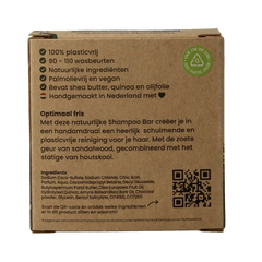 Happysoaps Shampoo bar charming charcoal & sweet sandal 70 Gram