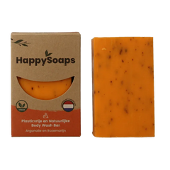 Happysoaps Body bar arganolie en rozemarijn 100 Gram