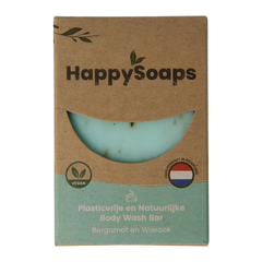 Happysoaps Body bar bergamot en wierook 100 Gram