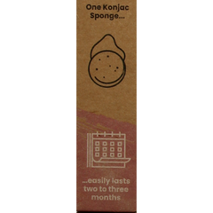 Happysoaps Konjac spons gevoelige huid 1 Stuks