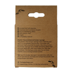 Happysoaps Konjac spons gevoelige huid 1 Stuks