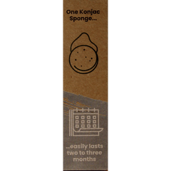 Happysoaps Konjac spons alle huidtypen 1 Stuks