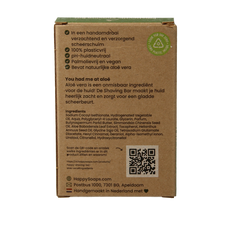 Happysoaps Shaving bar aloe vera 80 Gram