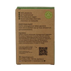 Happysoaps Gezichtsreiniger bar aloe vera 70 Gram
